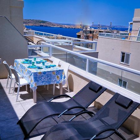 Апартаменти Sea View New Penthouse Terrace & Garage Parking Сент-Полс-Бей Екстер'єр фото
