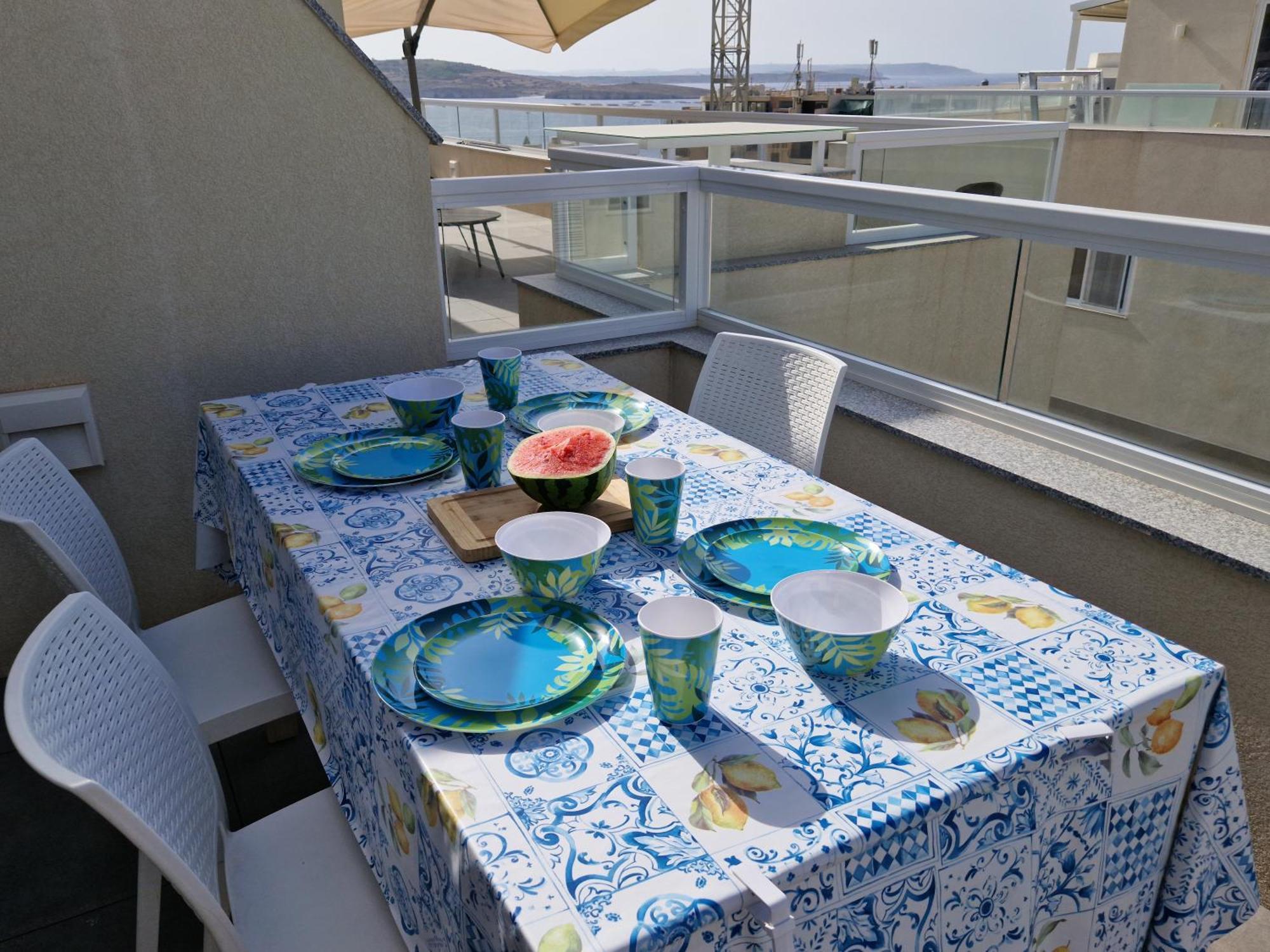 Апартаменти Sea View New Penthouse Terrace & Garage Parking Сент-Полс-Бей Екстер'єр фото
