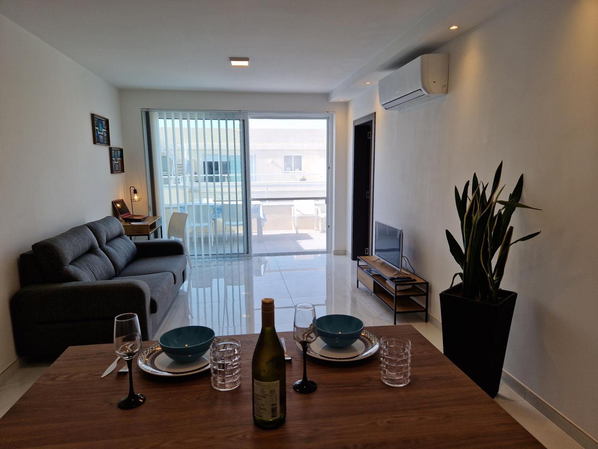 Апартаменти Sea View New Penthouse Terrace & Garage Parking Сент-Полс-Бей Екстер'єр фото